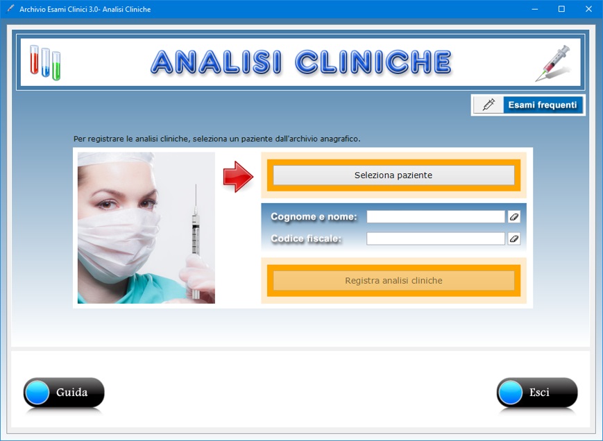 Archivio Esami Clinici 3.0 Software rivolto a studi medici per