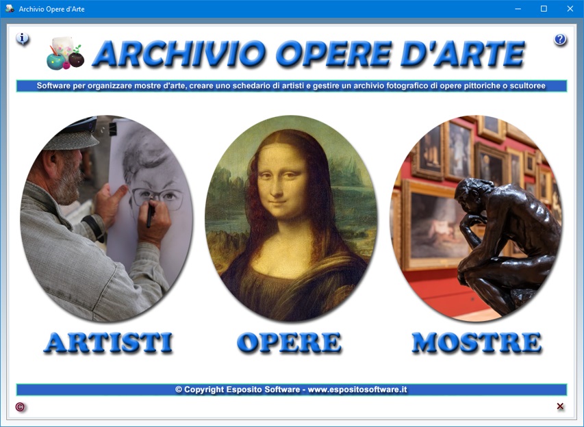 Archivio Opere d Arte Software per gestire un archivio