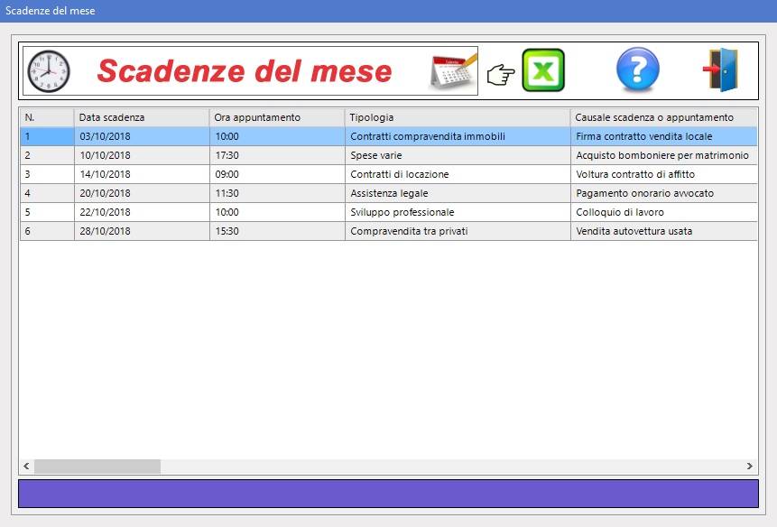 Scadenzario Pro 3.0 - Software per gestire scadenze e appuntamenti di  qualsiasi genere con rubrica dei contatti e riepiloghi personalizzati degli  impegni