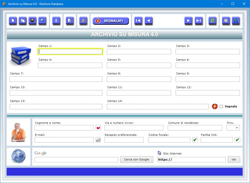 Archivio su Misura 4.0 Software per creare il proprio database