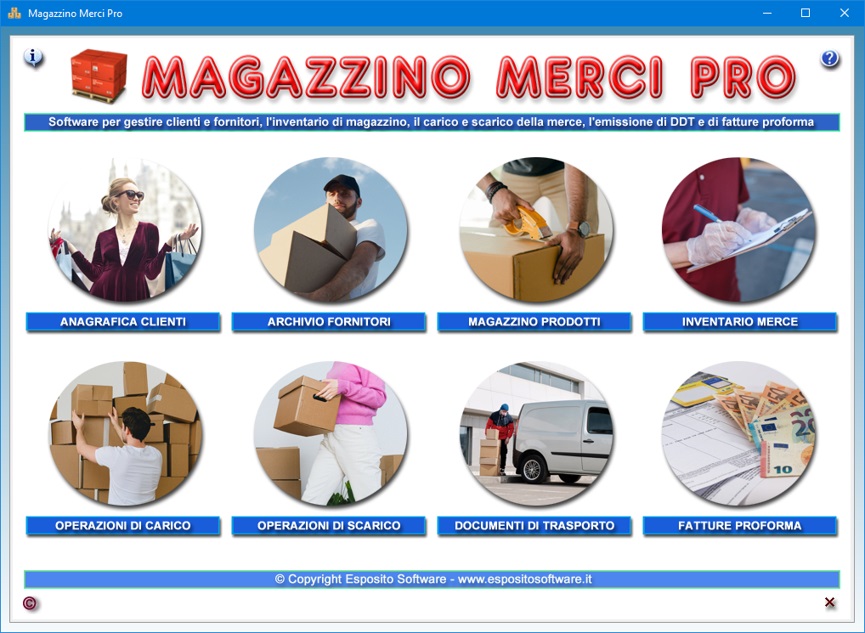 Magazzino Merci Pro - Software per gestire clienti e fornitori, l